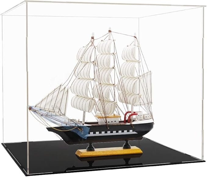 Tingacraft Acrílico Vitrina Cristal Grande para maquetas de barcos